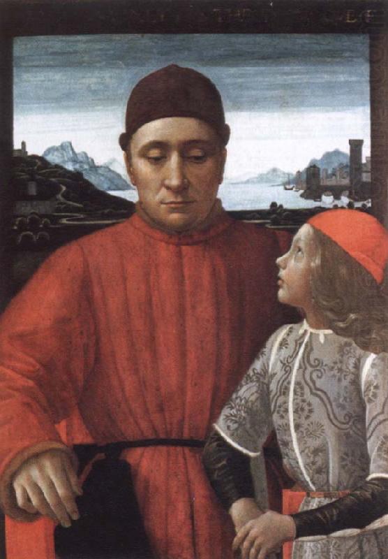 Domenico Ghirlandaio francesco sassetti and his son teodoro china oil painting image